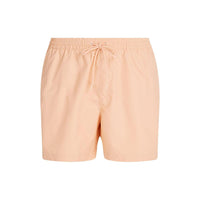 Medium Drawstring Solid Swim Shorts, Light Cantaloupe