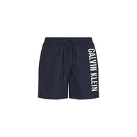Calvin Klein Medium Drawstring Side Logo Swim Shorts, Dark Sapphire