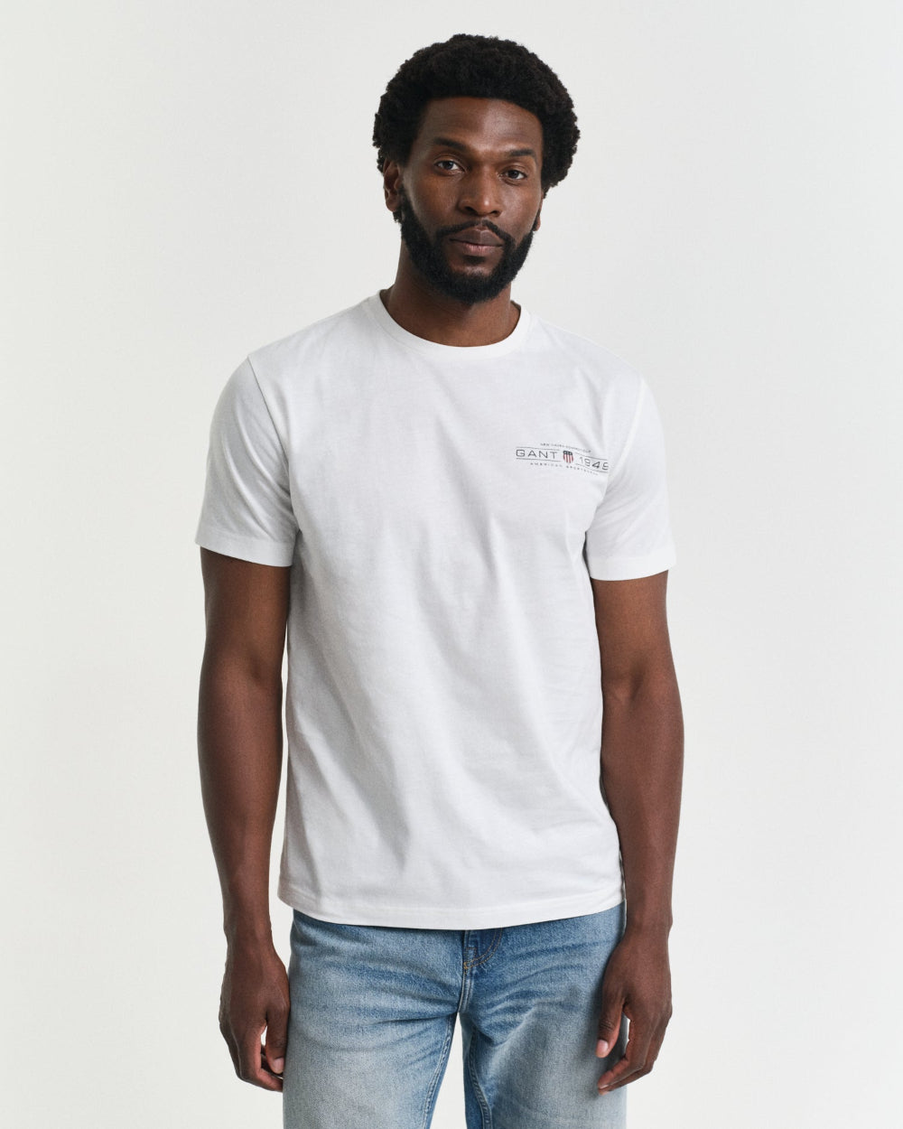 GANT Printed Graphic T-Shirt, Eggshell.