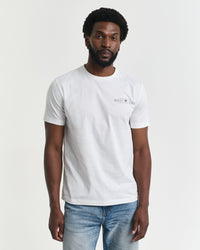 GANT Printed Graphic T-Shirt, Eggshell.