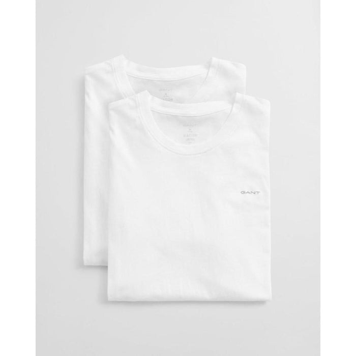 2-Pack Regular Fit Cotton Crew-Neck T-Shirts, White