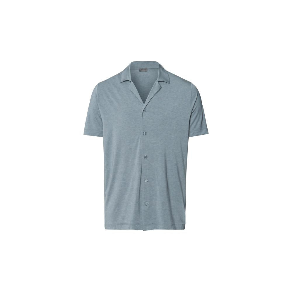 HANRO Casual Lounge Shirt, Ocean Melange.