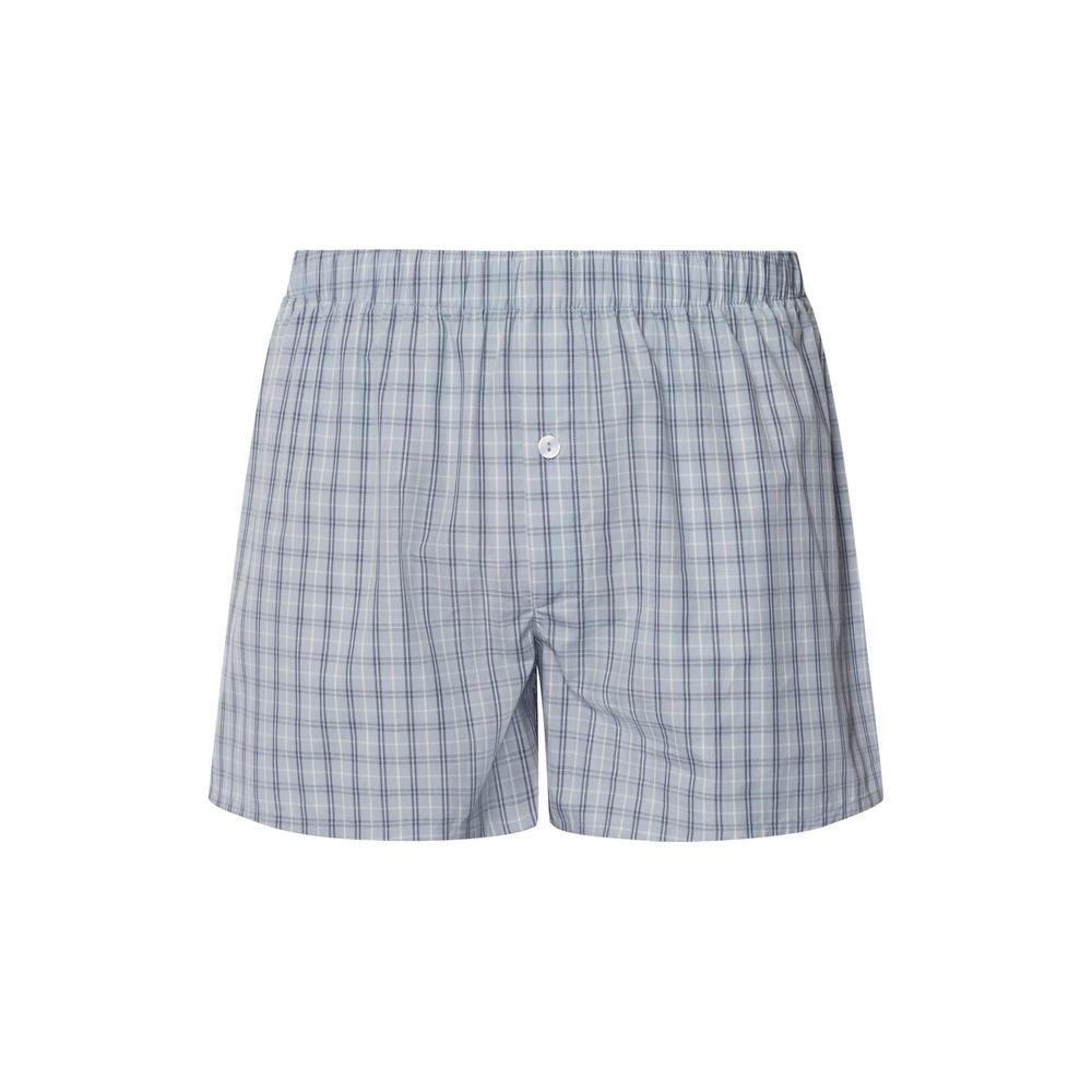 HANRO Fancy Woven Boxer Shorts, Sea Breeze Check