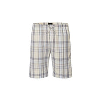 HANRO Night and Day Woven Cotton Shorts, Gentle Check