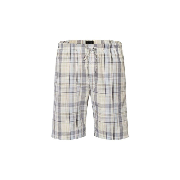 HANRO Night and Day Woven Cotton Shorts, Gentle Check