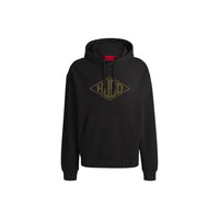 HUGO Dacorolo Cotton Hoodie, Black