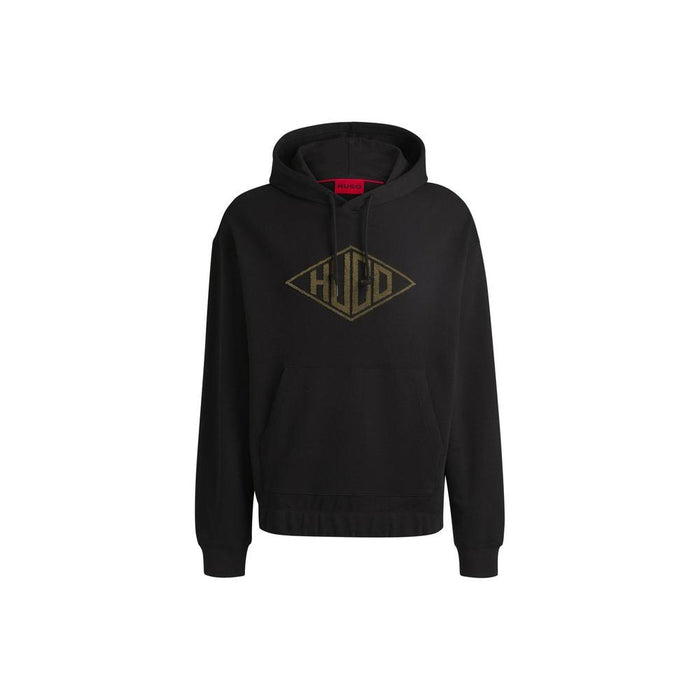 HUGO Dacorolo Cotton Hoodie, Black