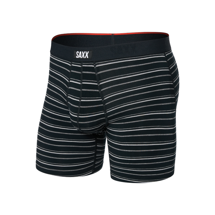 Vibe Xtra Super Soft Boxer Brief, Black Coast Stripe
