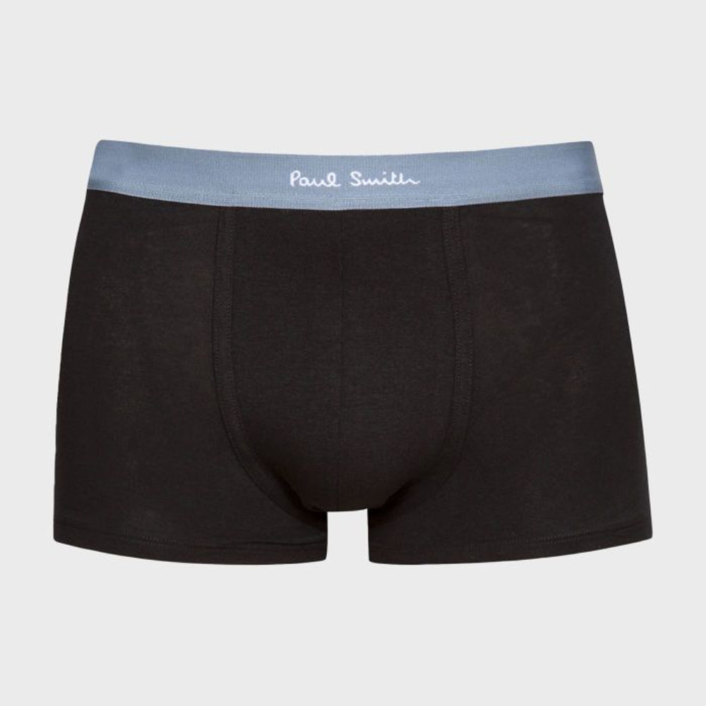 Paul Smith 3-Pack Boxer Trunks with Mixed Waistband, Black 2716