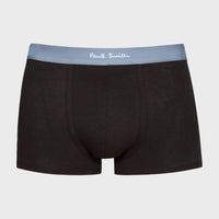 Paul Smith 3-Pack Boxer Trunks with Mixed Waistband, Black 2716