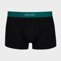 Paul Smith 3-Pack Boxer Trunks with Mixed Waistband, Black 2716