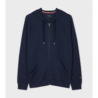 Paul Smith Full Zip Waffle Hoodie, Blue