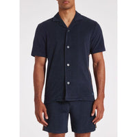 Paul Smith Towel Stripe Short Sleeve Shirt, Blue