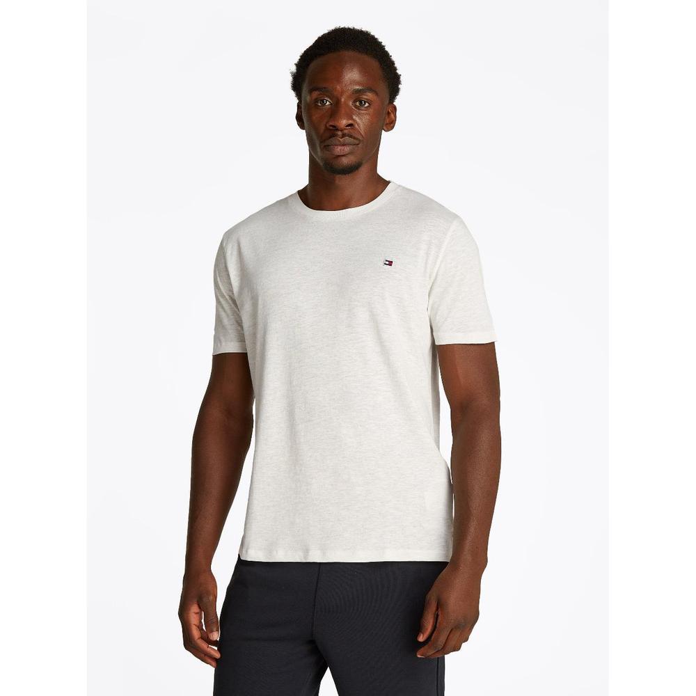 Tommy HIlfiger Crew-Neck Slub T-Shirt, Ivory. 