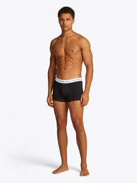 Tommy Hilfiger 3-Pack Boxer Trunks, Black/White