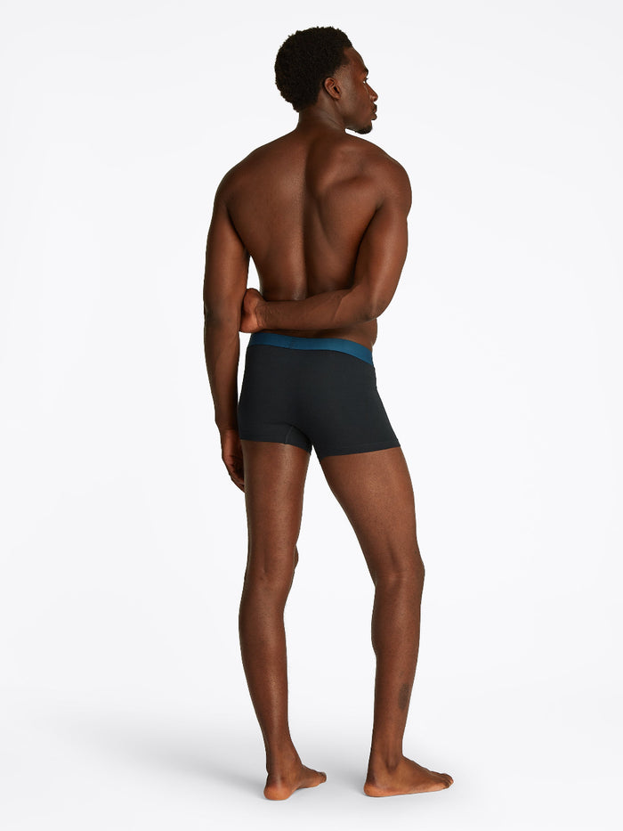 Tommy Hilfiger 3-Pack Boxer Trunks, Deep Indigo/Blue/Blue Heather