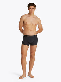 Tommy Hilfiger 3-Pack Tonal Large Logo Boxer Trunks, Black