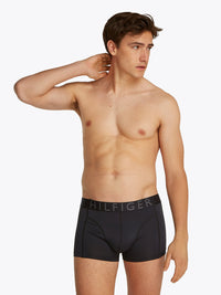 Tommy Hilfiger 3-Pack Tonal Large Logo Boxer Trunks, Black