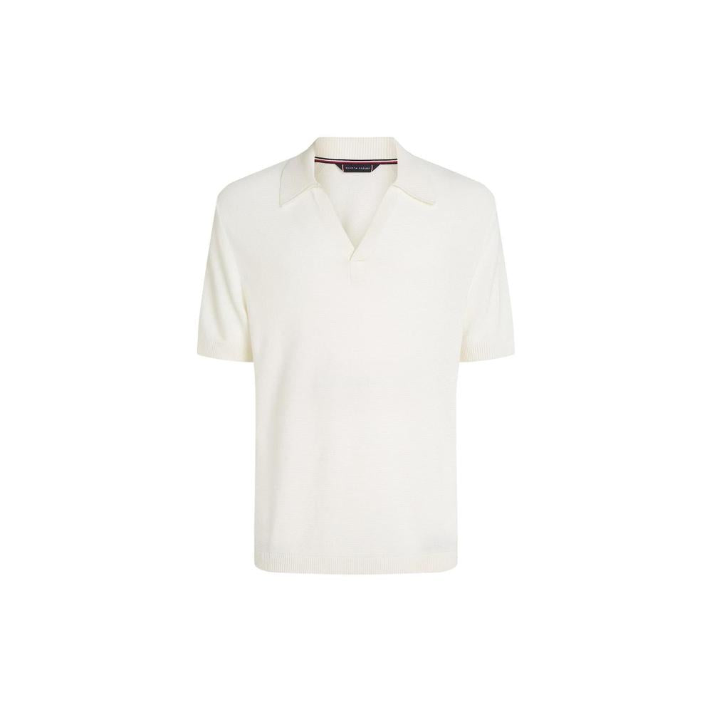 Tommy Hilfiger Knitted Polo Shirt Cover-Up, Ivory.