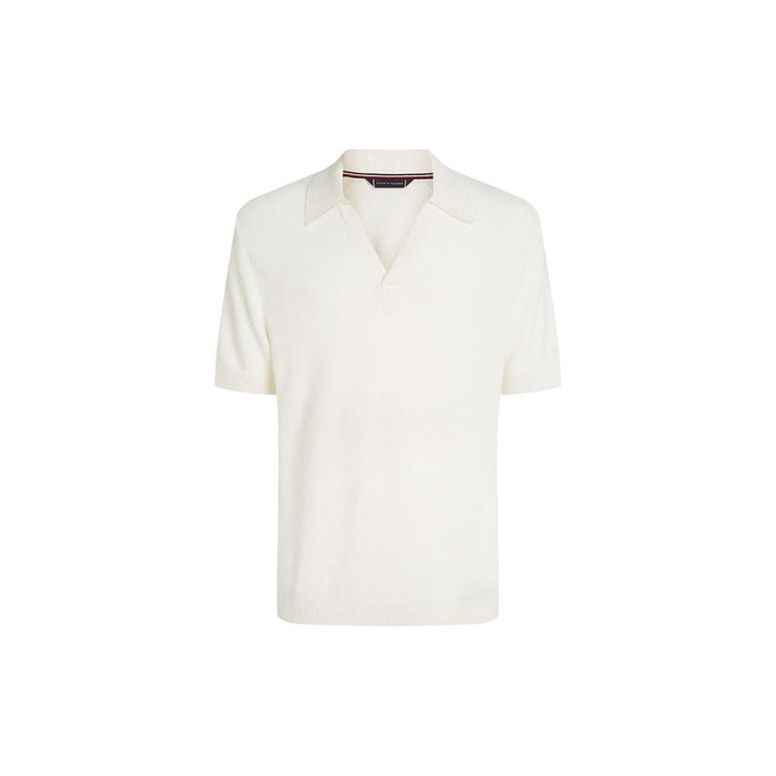 Tommy Hilfiger Knitted Polo Shirt Cover-Up, Ivory.