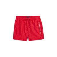 Tommy Hilfiger Medium Drawstring Swim Shorts, Medium Red
