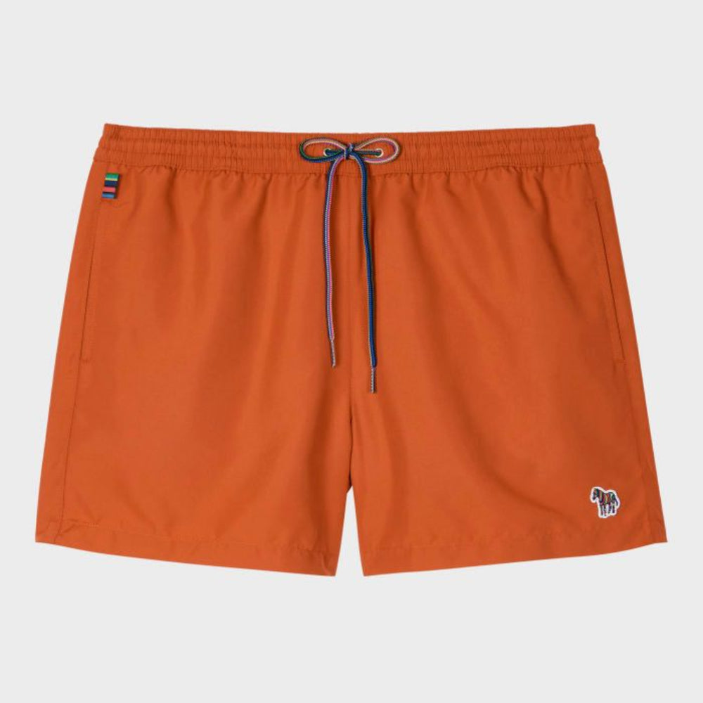 Zebra Swim Shorts, Orange