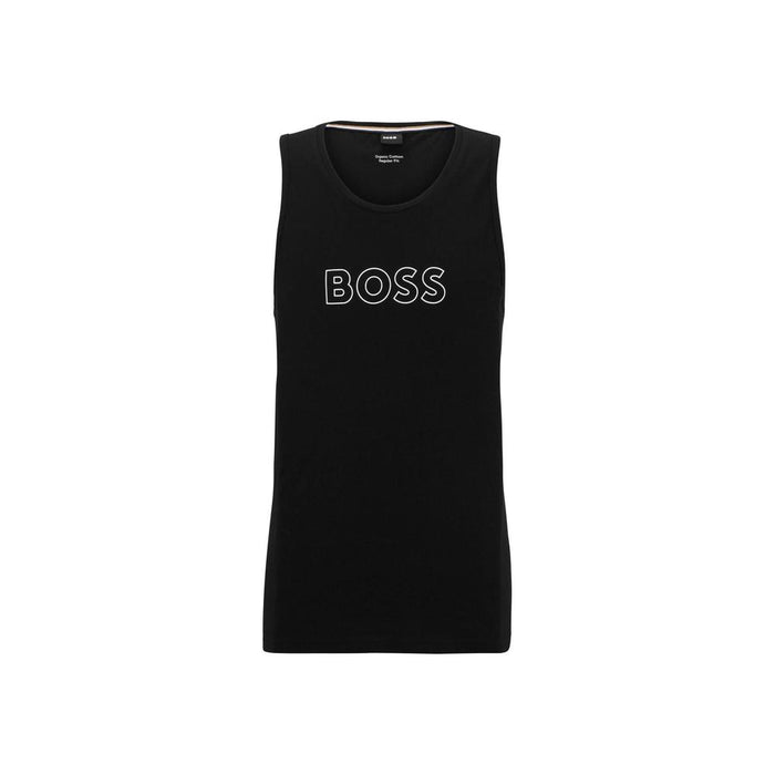 boss Straight Fit Beach Tank Top, Black