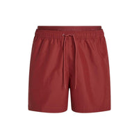 calvin klein Medium leg Length Double Waistband Swim Shorts, Ruby Wine