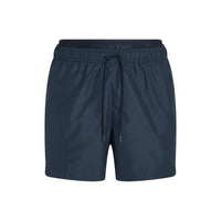 calvin klein mens Medium Leg Length Double Waistband Swim Shorts, Dark Sapphire