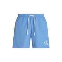 ck mens Medium Drawstring CK Logo Swim Shorts, Glacier
