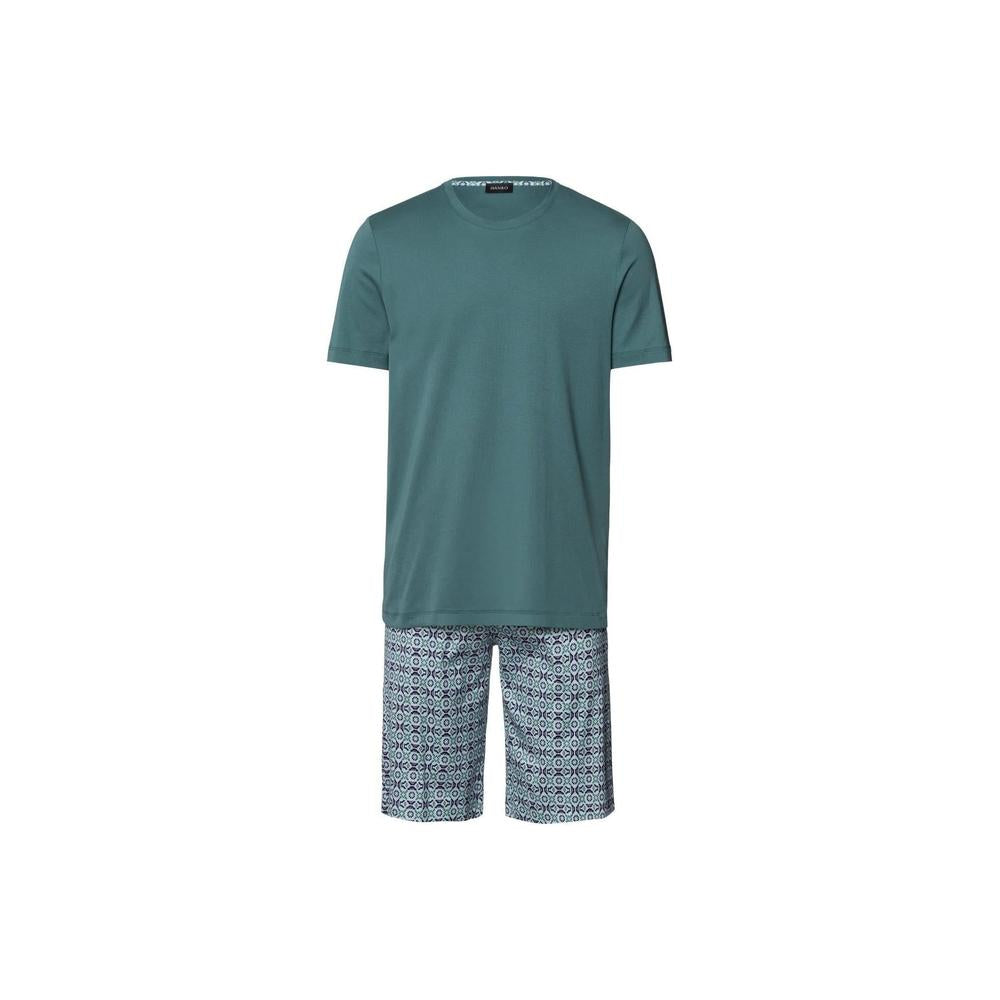 mens HANRO Night & Day Interlock Loungewear Set, Tinted Mosaic