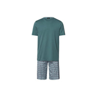 mens HANRO Night & Day Interlock Loungewear Set, Tinted Mosaic