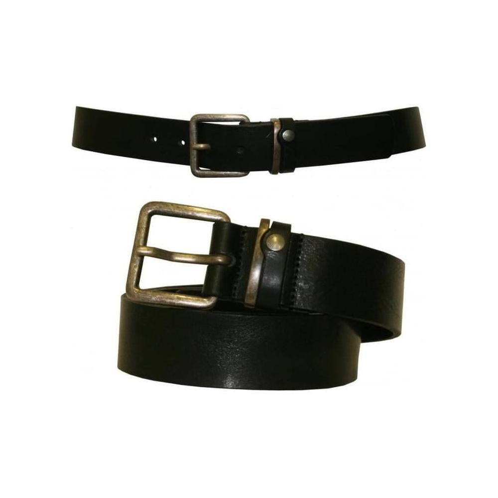 Katchup Casual Leather Jeans Belt, Black-Ted Baker-UNDERU