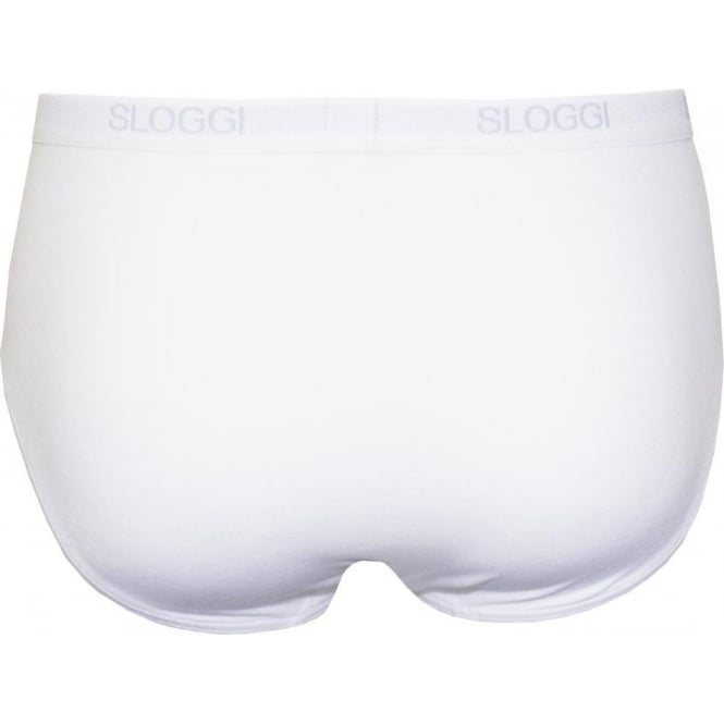 2-Pack Basic Midi Briefs, White-Sloggi-UNDERU
