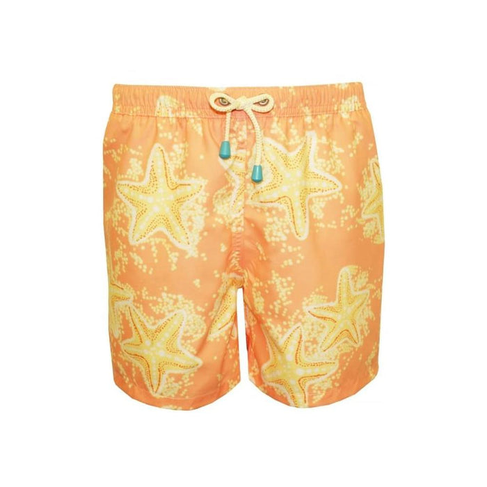 Old Skool Starfish Print Swim Shorts, Peach/lemon-Oiler & Boiler-UNDERU