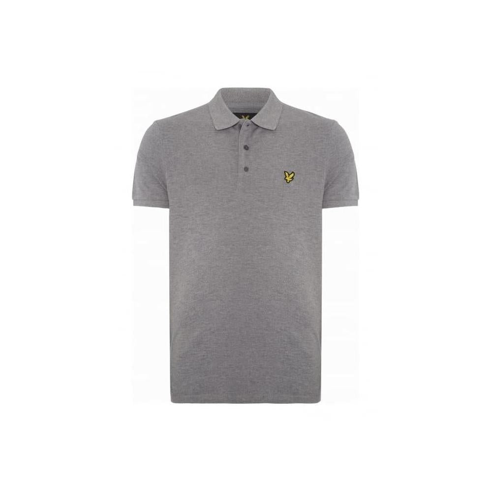 Classic Pique Polo Shirt, Grey Marl-Lyle & Scott-UNDERU