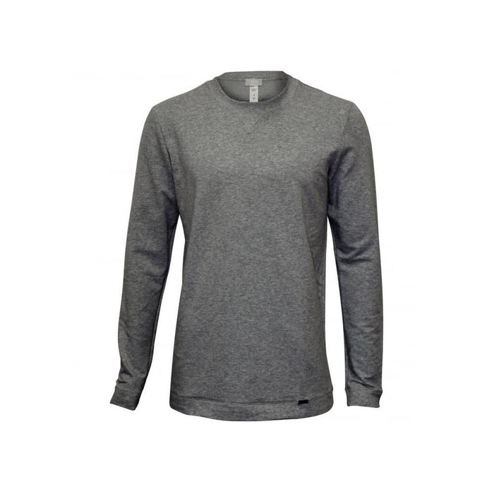 Living Sweatshirt, Grey Melange-Hanro-UNDERU