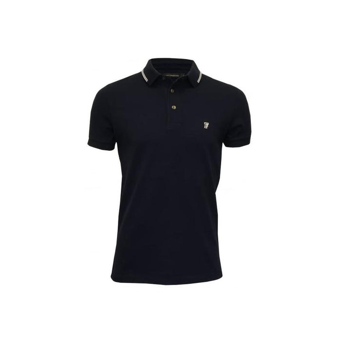Tipped Pique Polo Shirt, Navy-French Connection-UNDERU