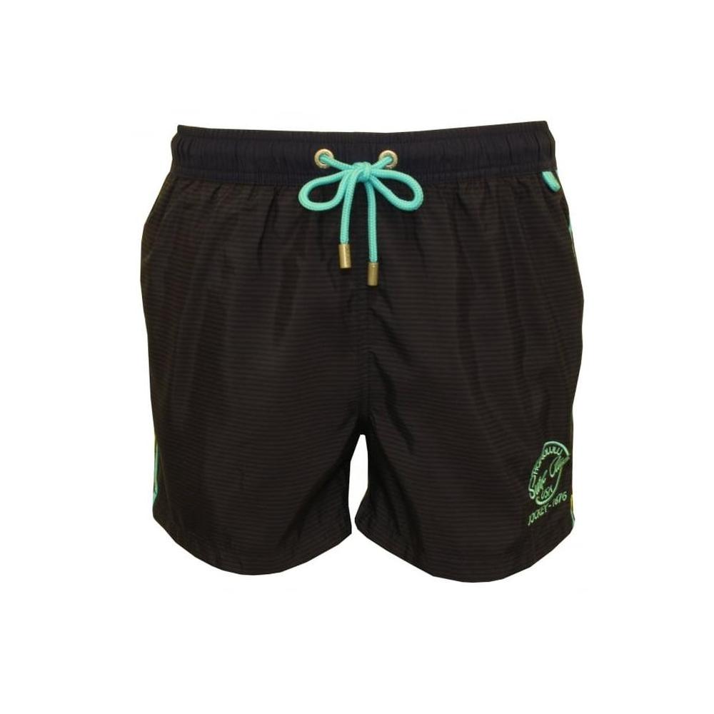 Surf Club Side Stripe Swim Shorts, Navy-Jockey-UNDERU