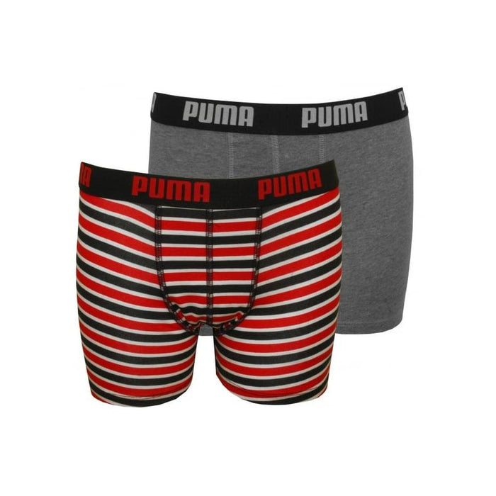 2-Pack Printed Stripe Boys Boxer Briefs, Red/Grey-Puma-UNDERU