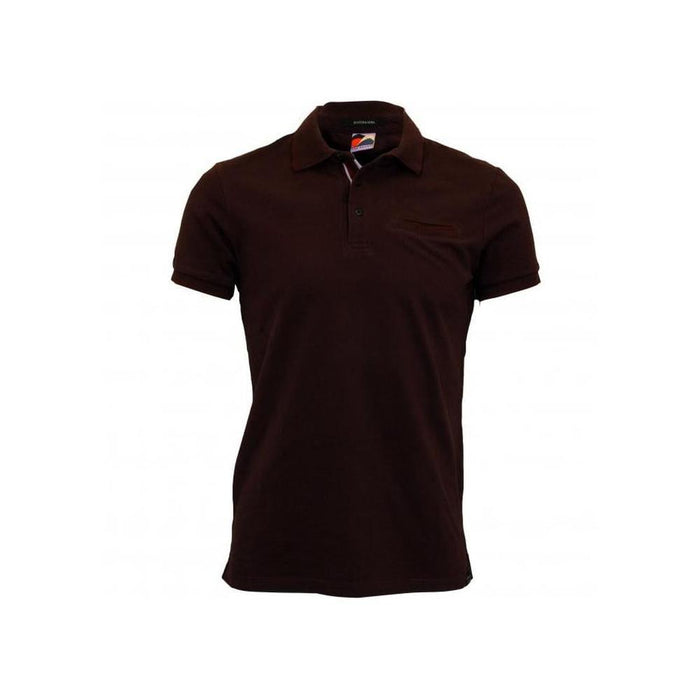 Premium Pique Polo Shirt with pocket and contrast rib details, Burgundy-Scotch & Soda-UNDERU