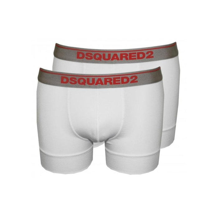 2-Pack Low-Rise Boxer Trunks in Modal Stretch, White-DSquared2-UNDERU
