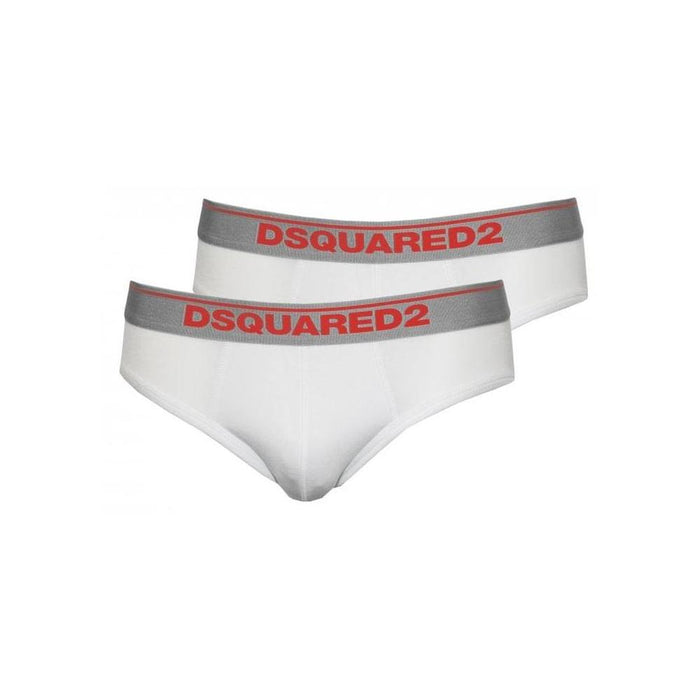 2-Pack Low-Rise Briefs in Modal Stretch, White-DSquared2-UNDERU