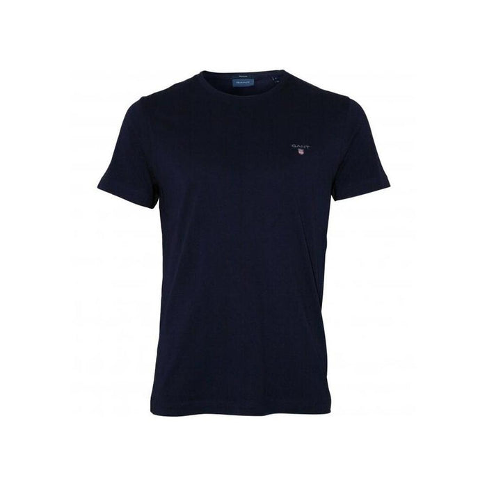 Original Solid Crew-Neck T-Shirt, Evening Blue-GANT-UNDERU