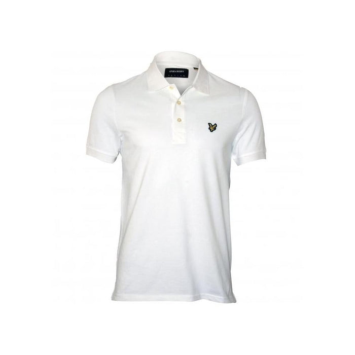 Classic Pique Polo Shirt, White-Lyle & Scott-UNDERU