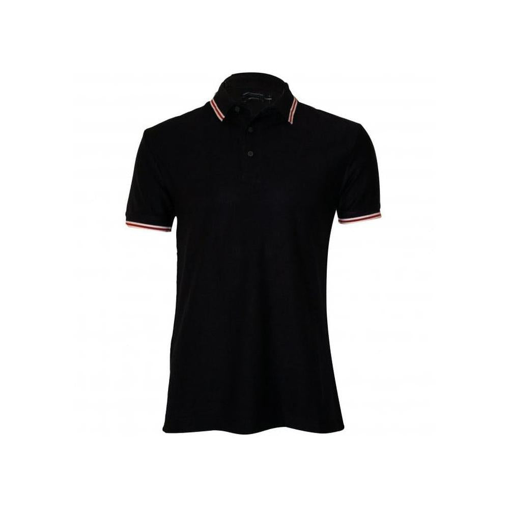 Textured Contrasting Stripe Polo Shirt, Navy-French Connection-UNDERU