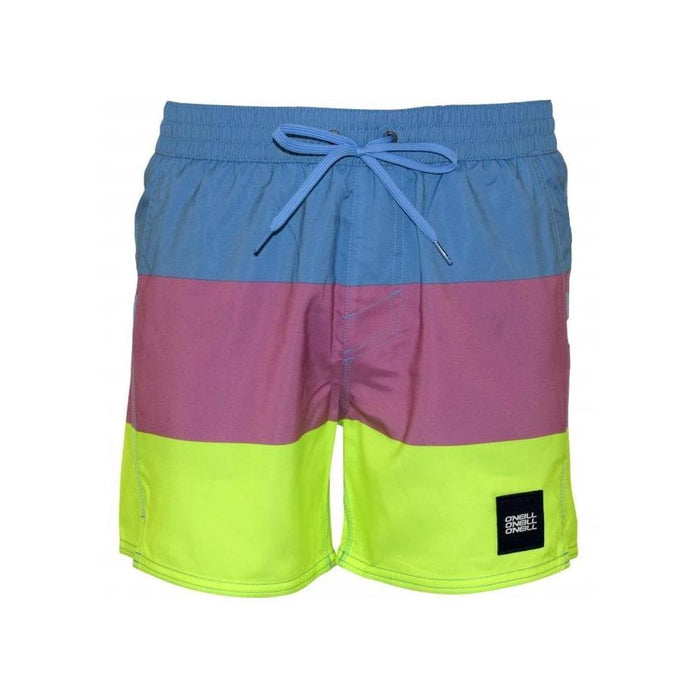 Vert Horizon Block Stripes Swim Shorts, Blue/pink-O'Neill-UNDERU