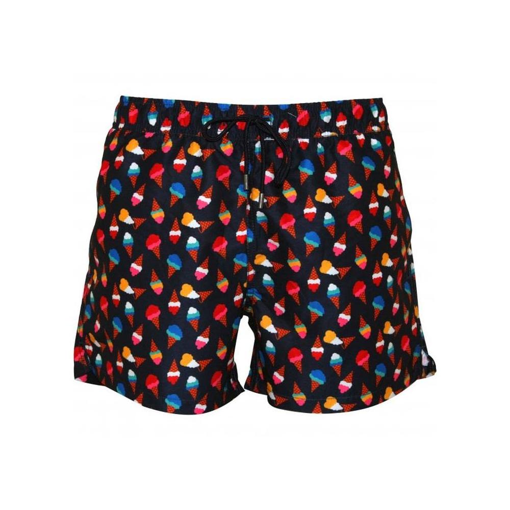 Ice-Cream Cones Swim Shorts, Navy/multi-Happy Socks-UNDERU