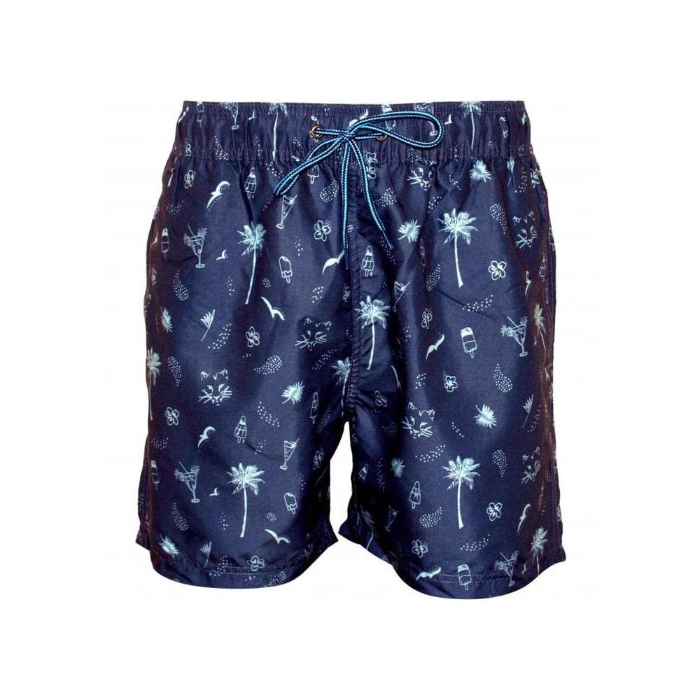 Lollies & Cocktails Print Swim Shorts, Navy-Ben Sherman-UNDERU