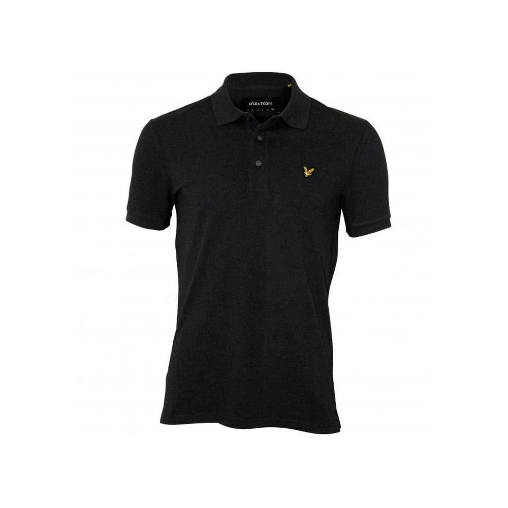 Classic Pique Polo Shirt, Charcoal Marl-Lyle & Scott-UNDERU